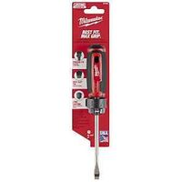 Milwaukee MT206 Screwdriver, 1/4 in Drive, Slotted Drive, 8.3 in OAL, 4 in L Shank, Acetate Handle, Cushion-Grip Handle