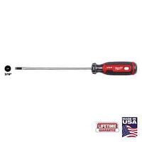 Milwaukee MT212 Screwdriver, 3/16 in Drive, Cabinet Drive, 10 in OAL, 6 in L Shank, Acetate Handle, Cushion-Grip Handle