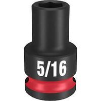 Milwaukee SHOCKWAVE Impact Duty Series 49-66-6102 Shallow Impact Socket, 5/16 in Socket, 3/8 in Drive, Square Drive