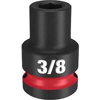 Milwaukee SHOCKWAVE Impact Duty Series 49-66-6200 Shallow Impact Socket, 3/8 in Socket, 1/2 in Drive, Square Drive