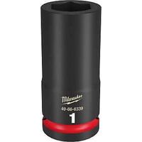 Milwaukee SHOCKWAVE Impact Duty Series 49-66-6339 Deep Impact Socket, 1 in Socket, 3/4 in Drive, Square Drive, 6-Point