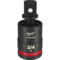 Milwaukee SHOCKWAVE Impact Duty 49-66-6730 Universal Joint, 3/4 in Drive, Square Drive, 3/4 in Output Drive