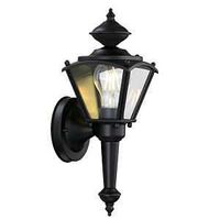 Westinghouse 6698300 Outdoor Wall Lantern, Steel Fixture, Black Fixture, Matte Fixture