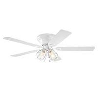 CEILING FAN INDR LED WHT 52IN 