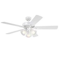 CEILING FAN INDR LED WHT 52IN 