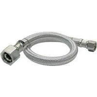 Plumb Pak EZ Series PP23799 Sink Supply Tube, 1/2 in Inlet, FIP Inlet, 1/2 in Outlet, FIP Outlet, Stainless Steel Tubing
