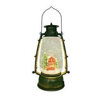BRN LANTERN WTR GLB RED 9.76IN