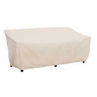SOFA COVER TAUPE POLY 86IN    