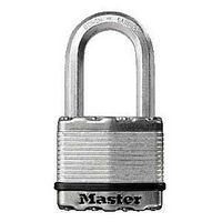 Master Lock Magnum Series M5BLCDLJHC Padlock, Different Key, 3/8 in Dia Shackle, Boron Carbide Shackle, Steel Body
