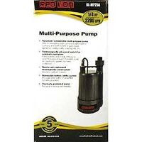 Red Lion 14942735 Utility Pump, 1-Phase, 2 A, 115 VAC, 1/4 hp, 1-1/4 in MNPT, 3/4 in GHT Outlet, 21 ft Max Head
