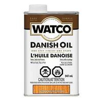 WATCO A65941 Danish Oil, Medium Walnut, Liquid, 1 qt, Can