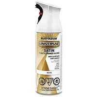 Rust-Oleum 246436 Enamel Spray Paint, Satin, White, 340 g, Can