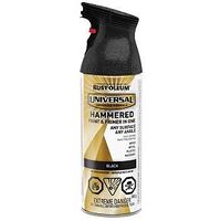 Rust-Oleum 246443 Hammered Spray Paint, Hammered Gloss, Black, 340 g, Can