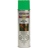 Rust-Oleum 242675 Inverted Marking Spray Paint, Matte, Fluorescent Green, 426 g, Can