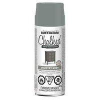 Rust-Oleum 302824 Chalk Spray Paint, Ultra Matte, Country Gray, 340 g, Can