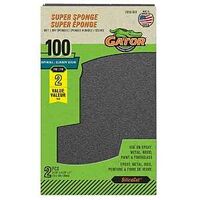 Gator 7353012 Premium Drywall Sanding Sponge, 5 in L, 3 in W, 100 Grit, Fine, Silicon Carbide Abrasive