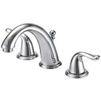 FAUCET LAV 4IN WIDE 2HNDL CHRM