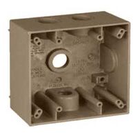 Teddico/BWF 2504AB-1 Weatherproof Electrical Outlet Box