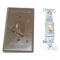 Teddico/BWF 611AB-1 Weatherproof Toggle Switch Cover With Switch