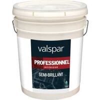 Valspar 11900 Series 11914-5GAL Interior Paint, Semi-Gloss Sheen, Neutral, 5 gal, Pail, 350 to 450 sq-ft Coverage Area