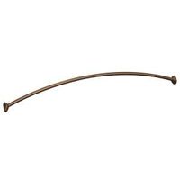 Moen DN2160OWB Shower Rod, 60 to 72 in L Adjustable, 1 in Dia Rod, Stainless Steel, Old World Bronze