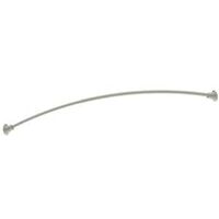 Moen DN2171BN Shower Rod, 57 to 60 in L Adjustable, 1 in Dia Rod, Stainless Steel, Brushed Nickel