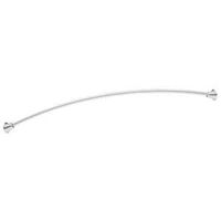 Moen DN2171CH Shower Rod, 57 to 60 in L Adjustable, 1 in Dia Rod, Stainless Steel, Chrome
