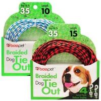 TIE OUT DOG POLY ROPE 10FT PDQ