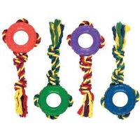 TOY PET ROPE/RUBBER TUG/TOSS  