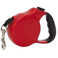 Casual Canine 11610 10 83 Belt Retractable Lead, 10 ft L, Red, Fastening Method: Snap Hook, S Breed