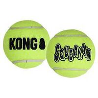 Kong SqueakAir AST2 Dog Toy, M, Squeaker, Ball, Yellow