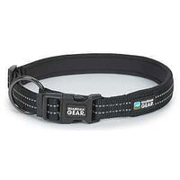 Guardian Gear ZA0006 24 30 Dog Collar, O-Ring Link, 24 to 30 in L Collar, Nylon, Jet Black