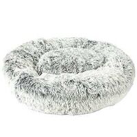 Slumber Pet ZW1652 18 17 Plush Cuddler Bed, 18 in L, 17 in W, Round, Bumper Style Pattern, Polyester Cover