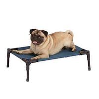 PET COT ELEVATED BLUE SMALL   