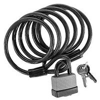 Kent 92002 Bicycle Padlock With 8 mm X 6 ft Cable