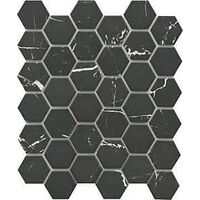 WALL TILE NERO 2IN HEX MOSAIC 