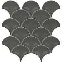 WALL TILE GLSSY GRAY 3X4IN FAN