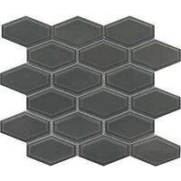 WALL TILE GLSSY GRAY 2X4IN HEX