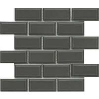 WL TILE GLSSY GRAY 2X4IN OFFST