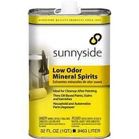 Sunnyside 80332 Mineral Spirit Thinner, Liquid, Petroleum, Clear, 1 qt, Can