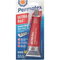 Permatex Ultra Red 81630 Gasket Maker, 3.35 oz, Paste Liquid