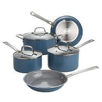 COOKWARE SET CERAMIC DUSTY BLU