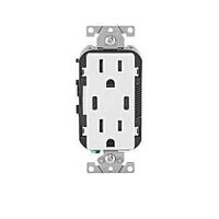 DPX OUTLET TR 2 USB-C WHT 15A 