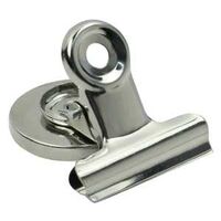CLIPS MAGNETIC STEEL CHROME - Case of 60