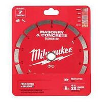 Milwaukee 49-93-9307 Saw Blade, 7 in Dia, DM-7/8 in-5/8 in Arbor, Segmented Rim
