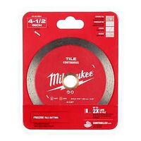 Milwaukee 49-93-9504 Saw Blade, 4-1/2 in Dia, 7/8 in-20 mm-5/8 in Arbor, Continuous Rim