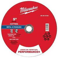 CUT-OFF WHL P-MTL TYP1 9X7/8IN