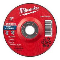 GRND WHL MTL TYP27 4X1/4X5/8IN