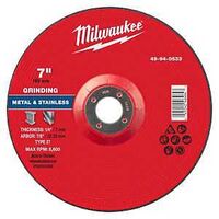 GRND WHL MTL TYP27 7X1/4X7/8IN
