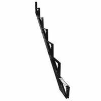 Pylex 13906 Stair Riser, 40 mm L, 80 mm W, Steel, Black, Baked Powder-Coated